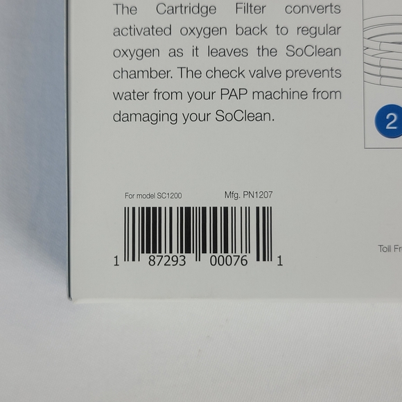 NEW SoClean 2 Cartridge Filter Kit Replacement Cartridge and Filter Check Valve - Picture 4 of 6